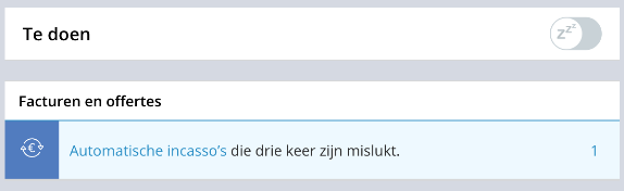 automatische incasso mislukt