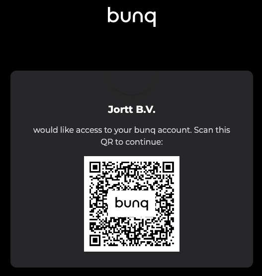 Toegang bunq rekening