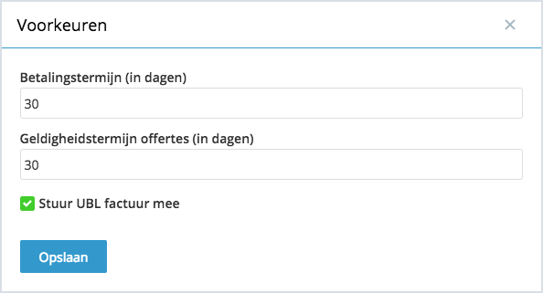 betaaltermijn instellen