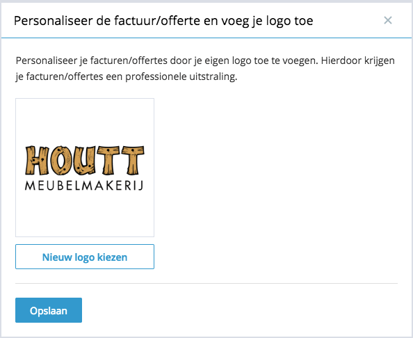 Voeg een logo toe aan je Offerte