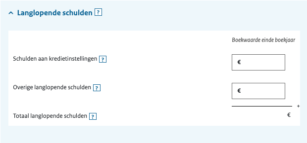 aangifte ib langlopende schulden