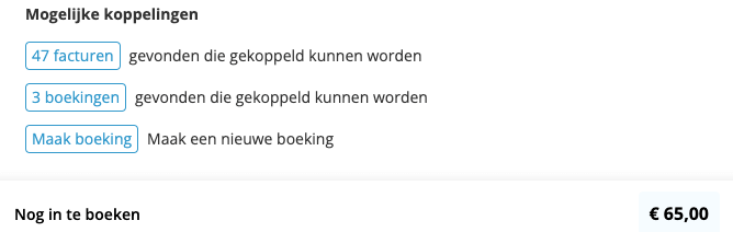 Koppel factuur aan betaling