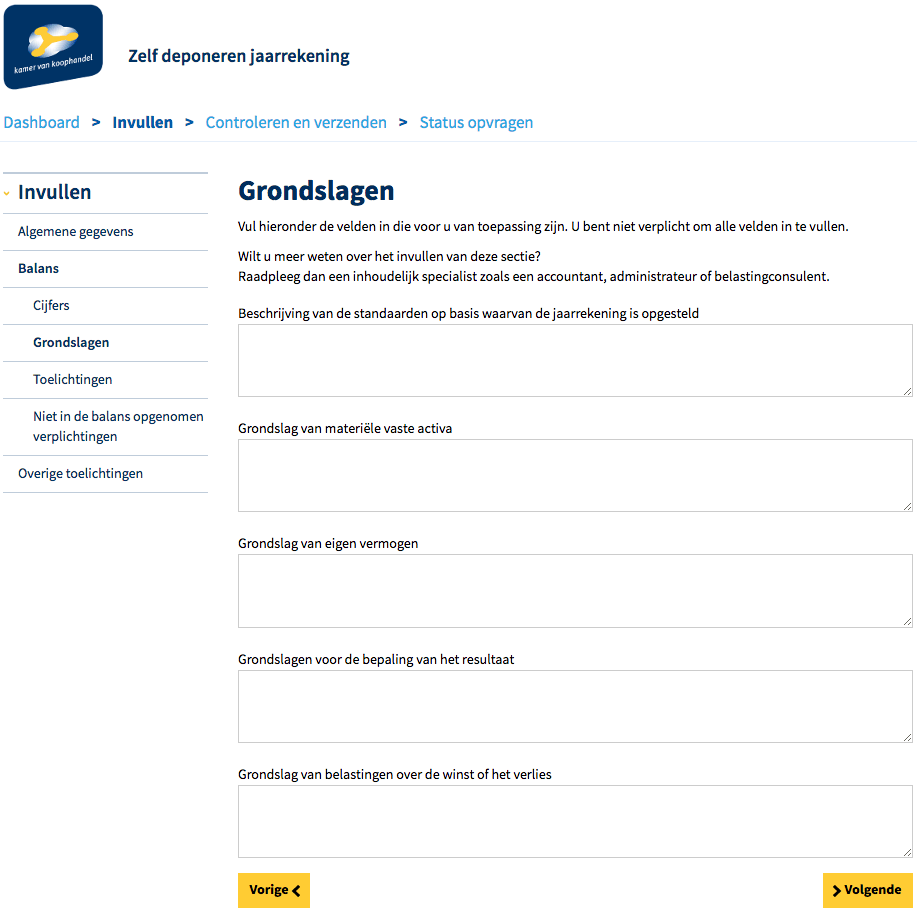 KvK jaarrapport grondslagen