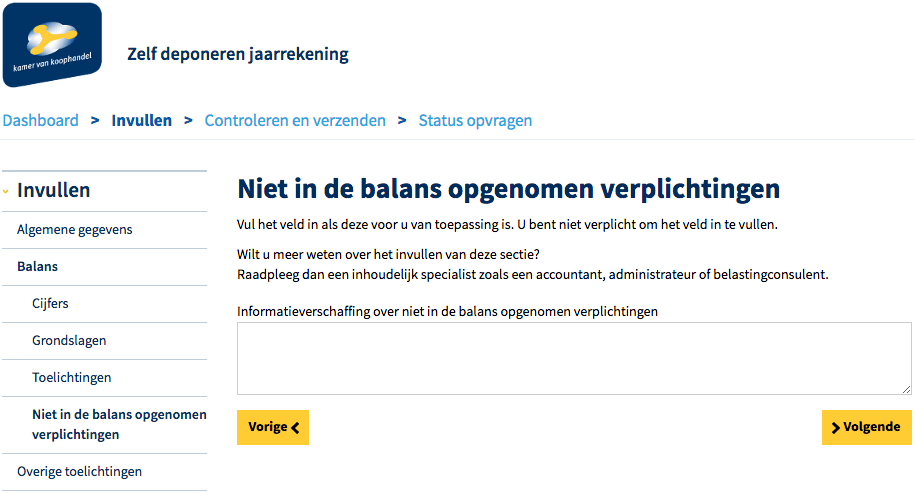 KvK jaarrapport toelichting