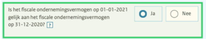 Vraag belastingdienst Is fiscale ondernemingsvermogen gelijk