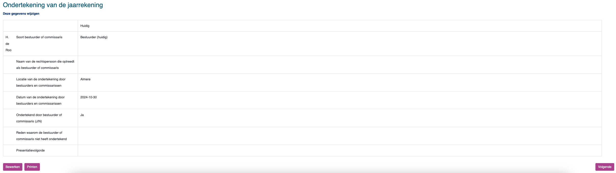 Indienen van de KvK jaarrekening