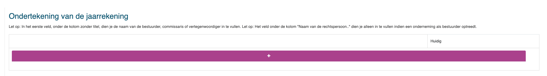 Ondertekenen van de jaarrekening