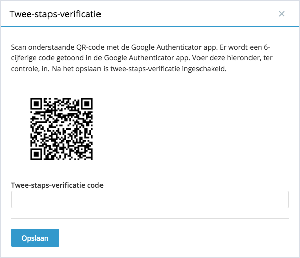 QR-code voor twee-staps-verificatie