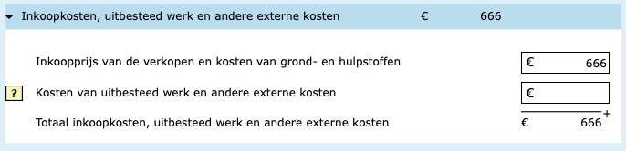 vpb inkoopkosten belastingdienst