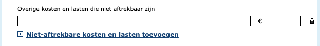 vennootschapsbelasting overige kosten en lasten die niet aftrekbaar zijn