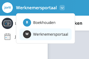 Wisselen van Boekhouden naar werknemersportaal
