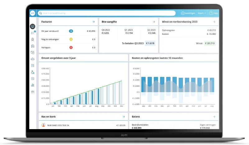 jortt Dashboard Laptop