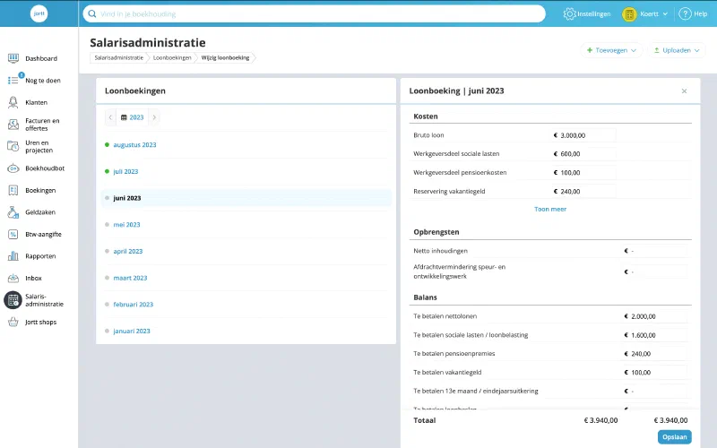 Salarisadministratie Dashboard