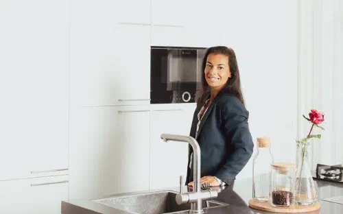 Aubrey van Organized by Aubrey in een opgeruimde keuken