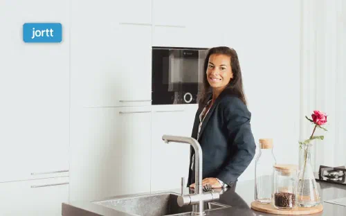 Aubrey van Organized by Aubrey in een opgeruimde keuken