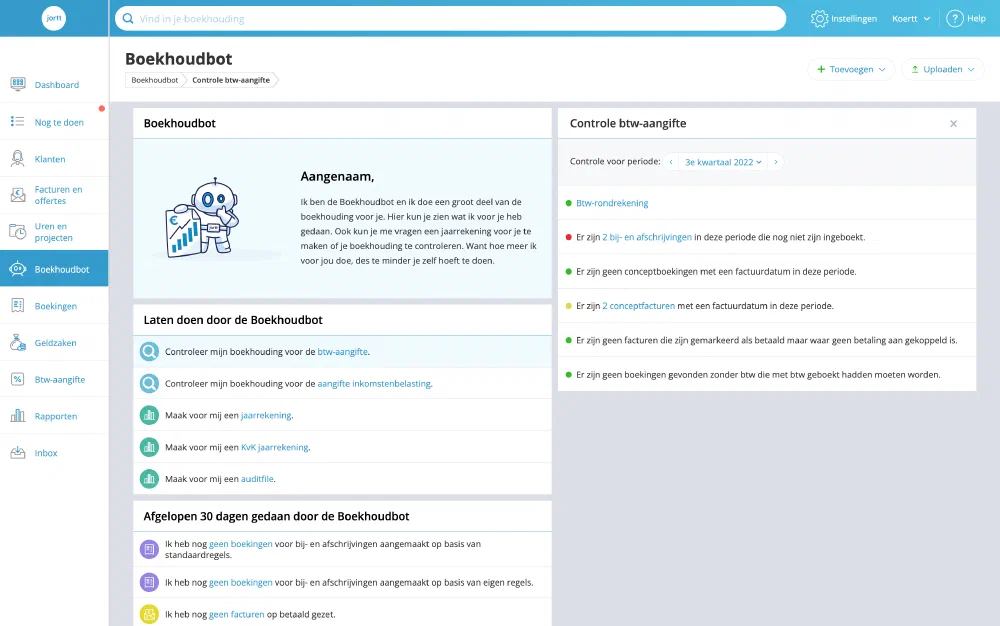 Jortt Boekhoudbot