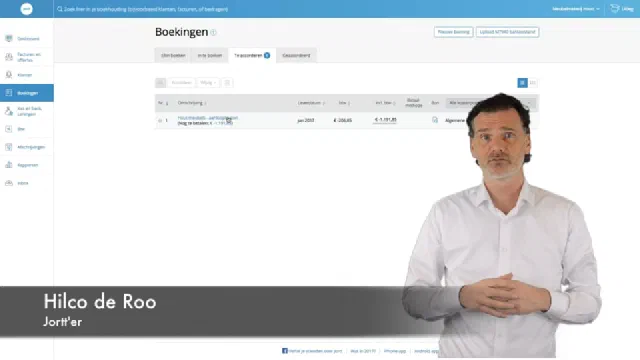 Betalen met privérekening in boekhoudprogramma Jortt