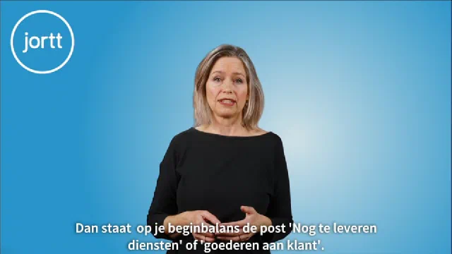 Beginbalans Vooruit gefactureerde omzet | Uitleg