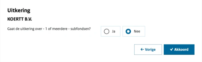 uitkering dividendbelasting