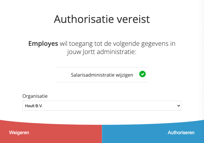 Employes autoriseren