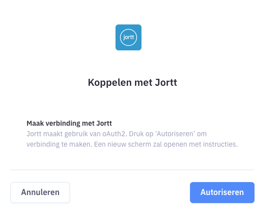 Verbinding maken met jortt
