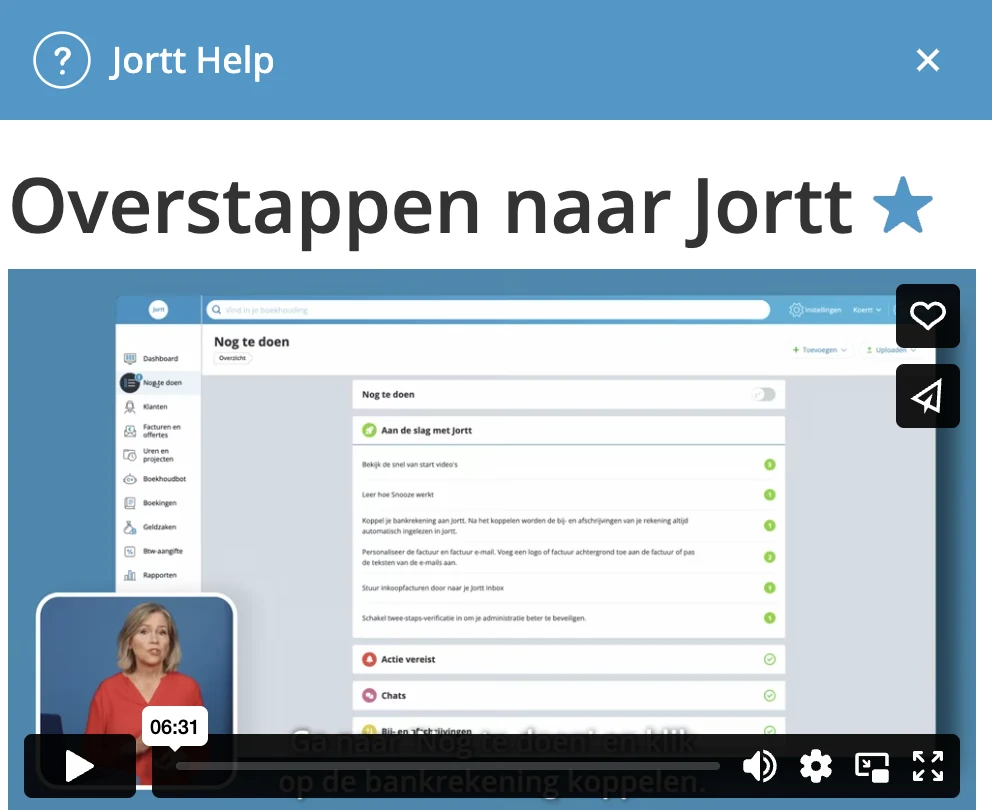 favoriet klikken pagina