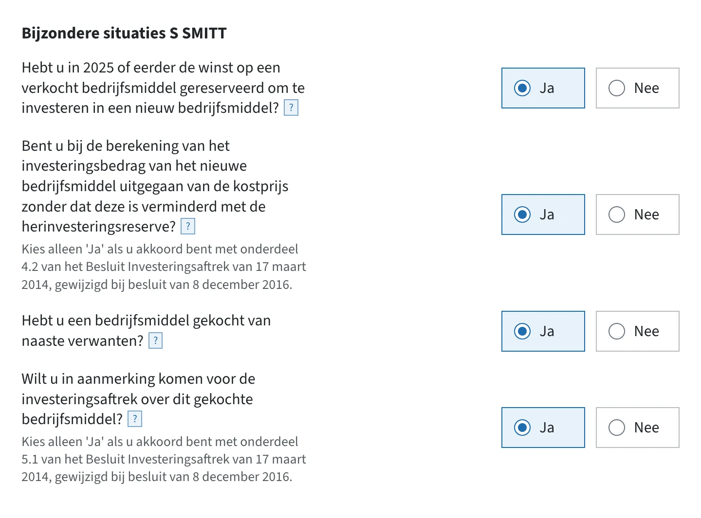 De vervolgvragen bij bijzondere situaties in de ib-aangifte