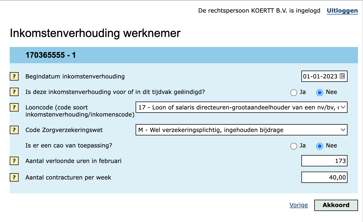 loonheffingen dga inkomstenverhouding.