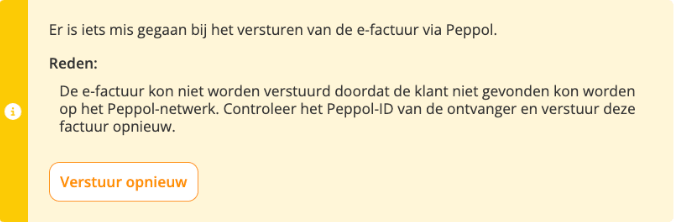 Peppol-ID is fout