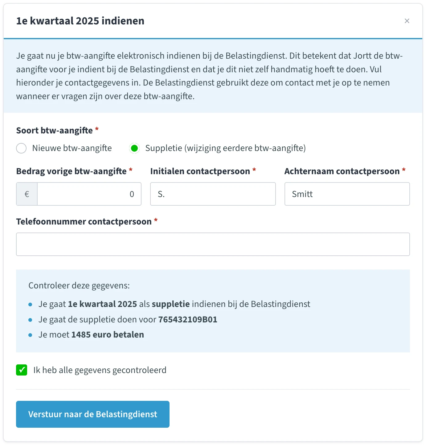 suppletie boekhoudprogramma jortt